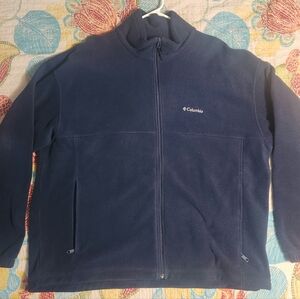 Columbia Deep Blue Full-Zip Fleece, Men's size XL. Never been worn. NWOT